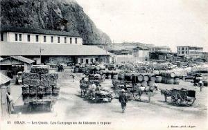 Oran- 124- travail sur les quais